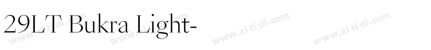 29LT Bukra Light字体转换 29LT Bukra Light字体转换
